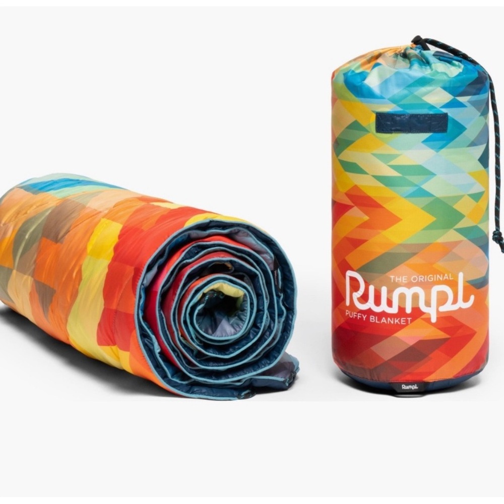 Rumpl The Original Puffy Blanket Geo Prism Recycled Camping Outdoor 1 Person
